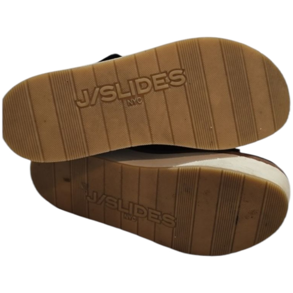 J Slides Black Platform Sandals with Buckle Detail Size 8 - Picture 7 of 7